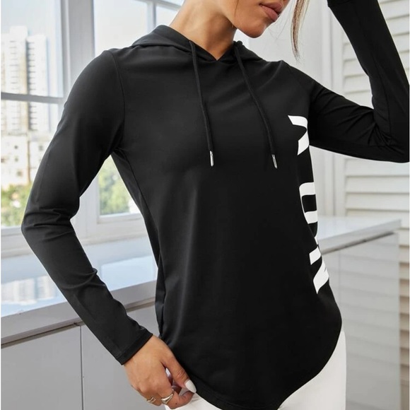 New graphic “Run” hoodie top - Picture 2 of 5